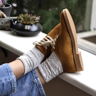 Tan Suede - Leather Combination