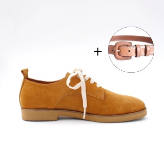 Tan Suede - Leather Combination