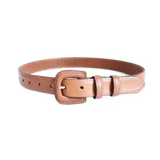 Tan Suede + Leather Belt Combination