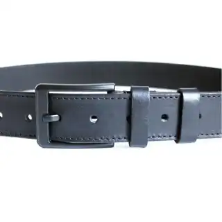 Brown + Black Leather Belt Combination