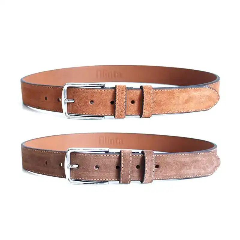 Taba + Brown Suede Belt Combination