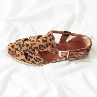 Leopard Assos Women's Suede Sandals