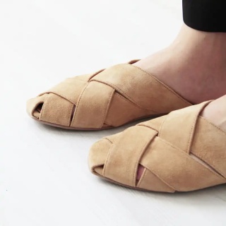 Light Brown Ida Women's Suede Slippers