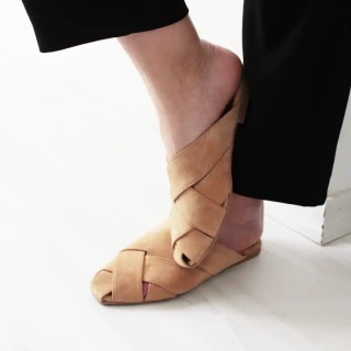 Light Brown Ida Women's Suede Slippers