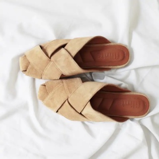 Light Brown Ida Women's Suede Slippers