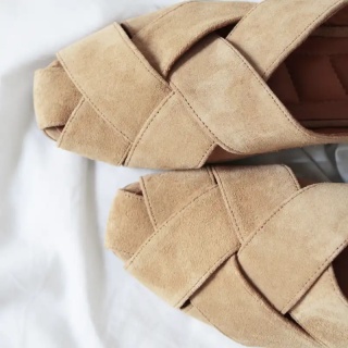 Light Brown Ida Women's Suede Slippers