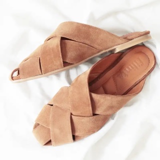 Brown Ida Women's Suede Slippers