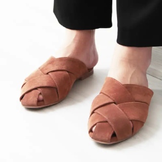 Brown Ida Women's Suede Slippers