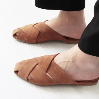 Brown Ida Women's Suede Slippers