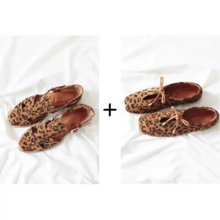 Leopard Sandals + Ballerinas Combination Package