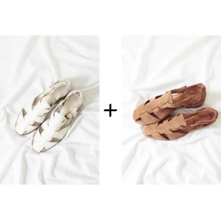 Beige + Tan Sandals Combination Package