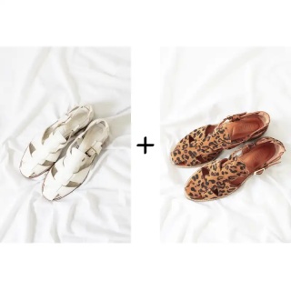 Beige + Leopard Sandals Combination Package