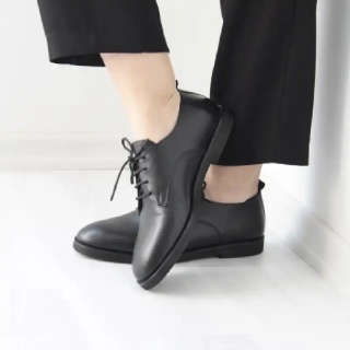 Black Agnés Women's Leather Shoes