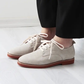 Beige Edgar Women's Suede Shoes