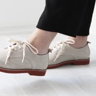 Beige Edgar Women's Suede Shoes