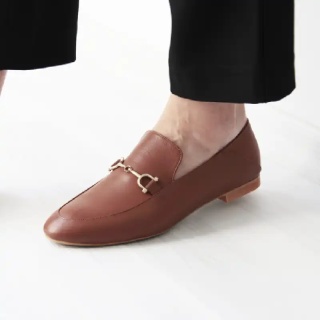 Brown Berthe Women's Leather Loafer