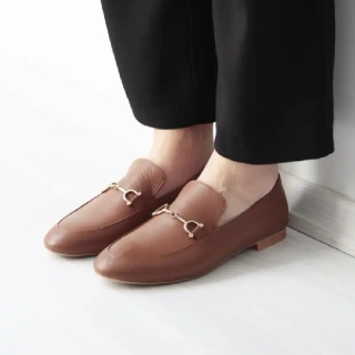 Brown Berthe Women's Leather Loafer