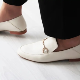 Beige Berthe Women's Leather Loafer