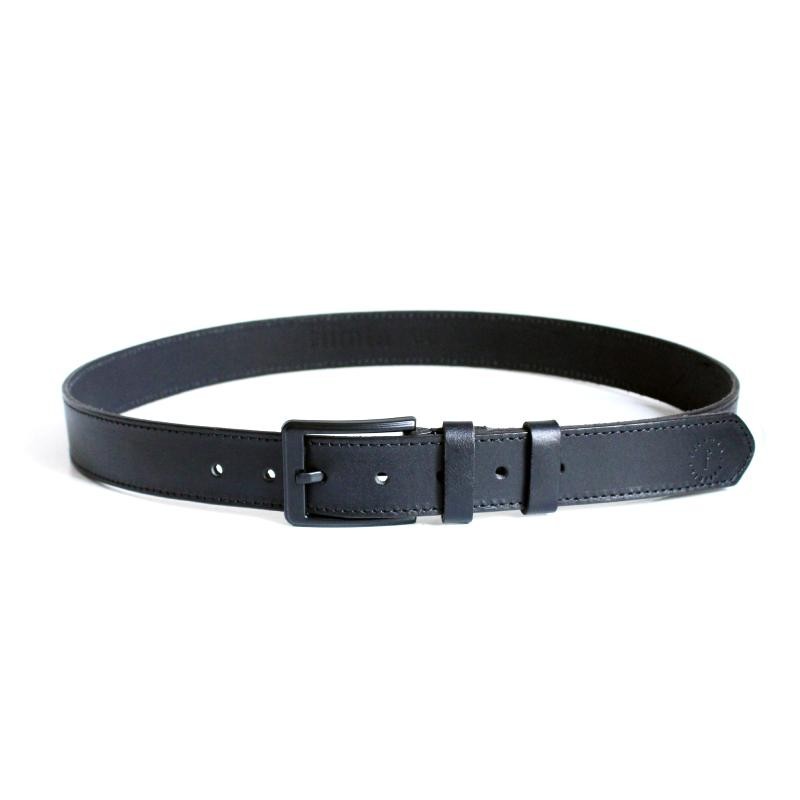 Black Sardes Men's Leather Belt