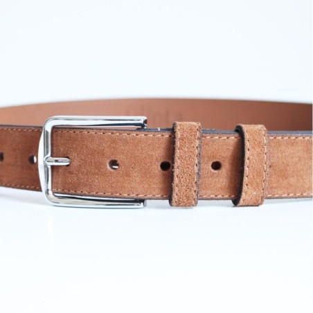 Tan Derbent Men's Suede Belt