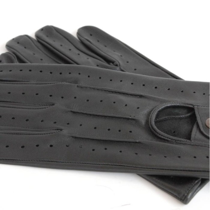 Black Alaska Men's Leather Gloves