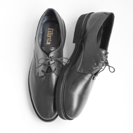 Black Fikret Men's Leather Shoes