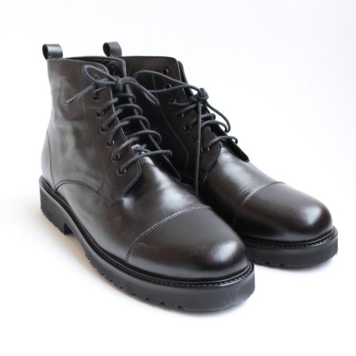 Black Ilgaz Men's Leather Boots