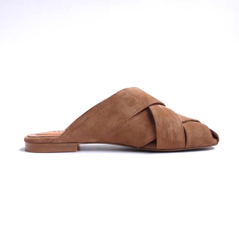 Brown Ida Women's Suede Slippers