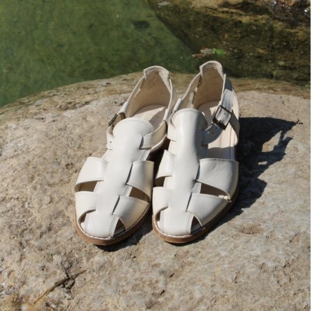 Beige Assos Women's Leather Sandals