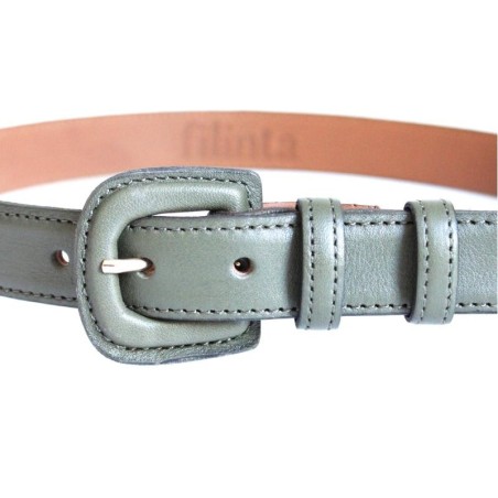 Khaki Misis Women's Leather Belt