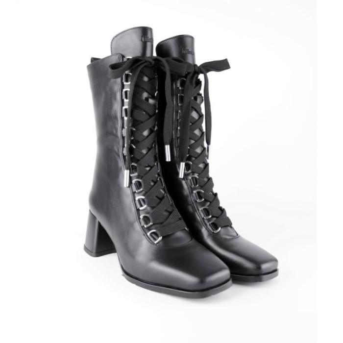 Black Phoebe Women's Leather Boots