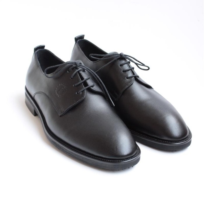Black Hergé Men's Leather Shoes