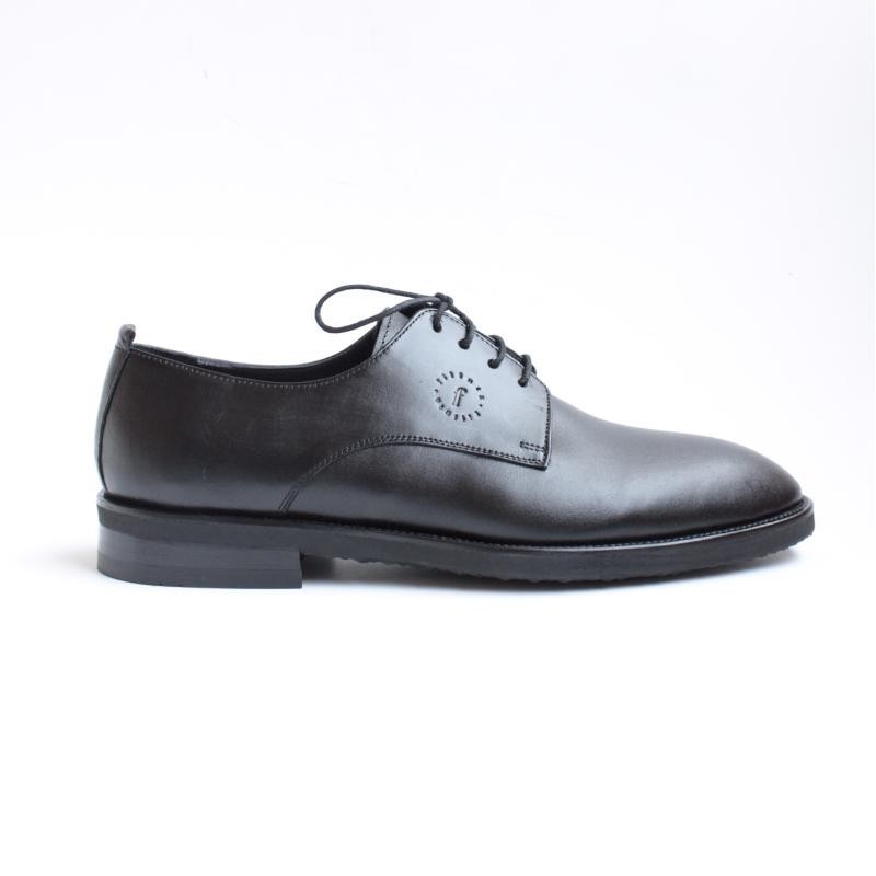 Black Hergé Men's Leather Shoes