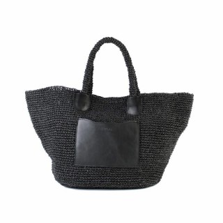 Black Burgaz Straw Bag