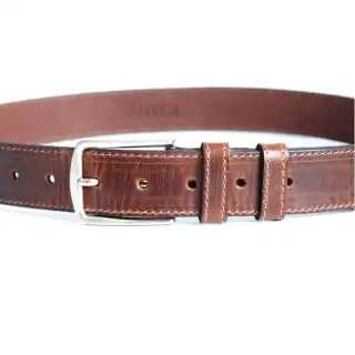 Brown Papes Men's Leather Belt