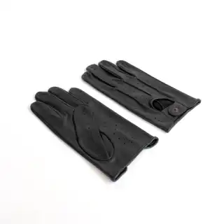 Black Alaska Men's Leather Gloves