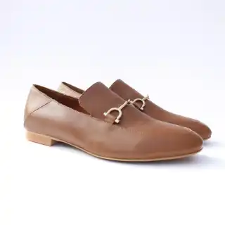 Brown Berthe Women's Leather Loafer