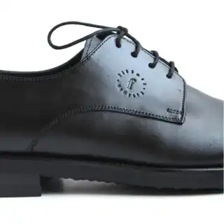 Black Hergé Men's Leather Shoes