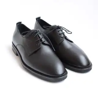 Black Hergé Men's Leather Shoes