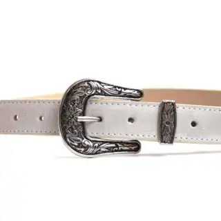 Beige Şerif Women's Suede Belt