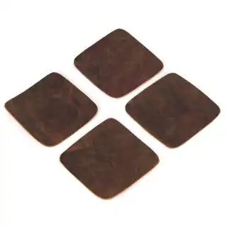 Genuine Leather Round Coaster