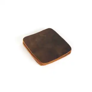 Genuine Leather Round Coaster